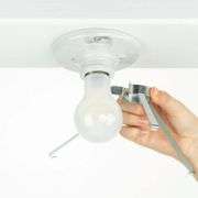 Clip On Light Bulb Cover, 9.1 inches, White, Polycarbonate, UV Resistant, Globe Replacement, Ceiling Light Cover, Shade