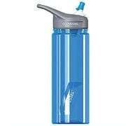 Eco Vessel 734074 24 oz Wave Tritan Sport Water Battle with Straw, Hudson Blue