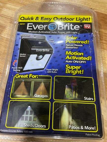 Motion activated solar power LED Light