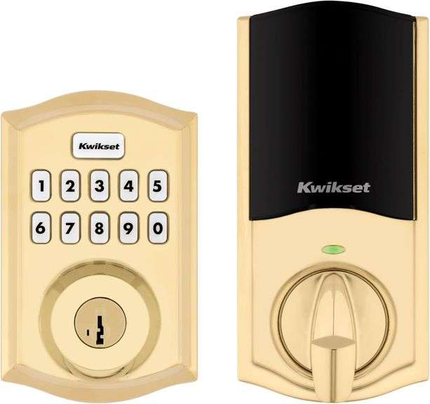 Kwikset HomeConnect 620 Z-Wave Long Range Enabled Keypad Smart Lock with Convenient Keyless Entry, Customizable User Codes, S2 Security and SmartStart