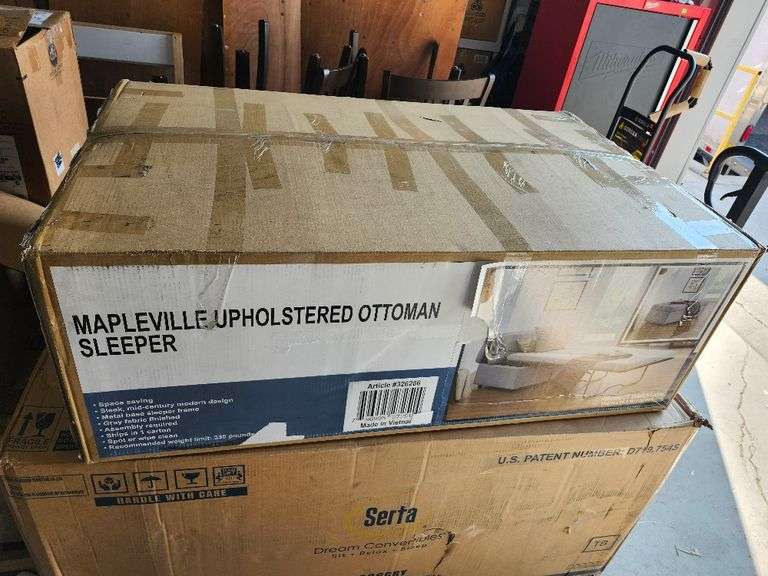 Hillsdale Furniture Mapleville Ottoman Sleeper - Gray