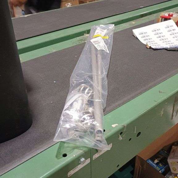 Silver curtain rod