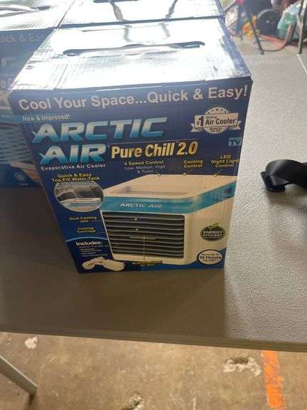 Arctic Air Pure Chill 2.0 Cooler - Quiet, Portable, Hydro-Chill for Bedroom & Office
