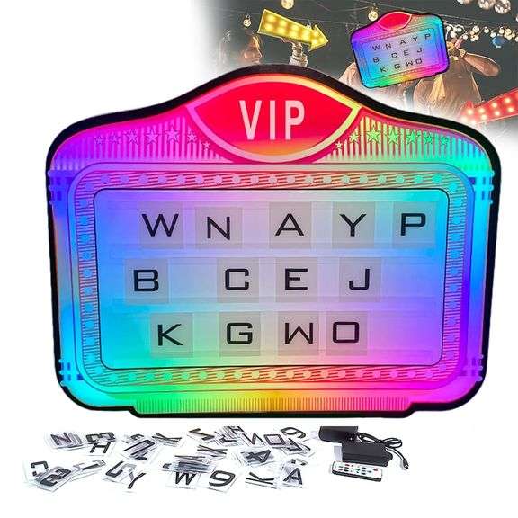 LED Letter Bottle Presenter, VIP Bottle Service Sign Color Display ...