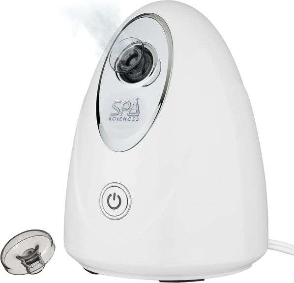 Spa Sciences - CIRRA - Nano Ionic Facial Steamer with UVC Sanitizing Protection, Aromatherapy Function, Detox Pores, and Boost Circulation - Includes