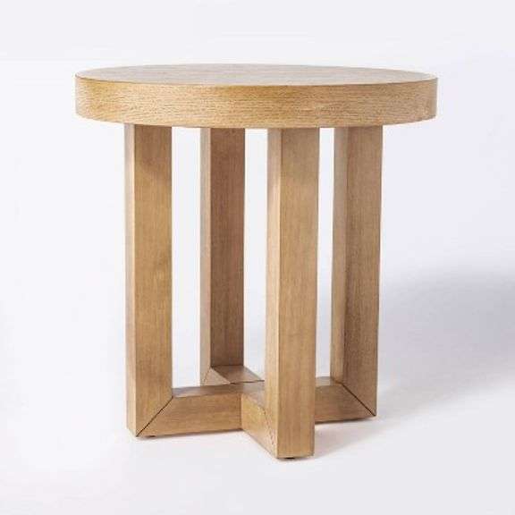 Rose Park Round Wood End Table - Threshold designed with Studio McGee