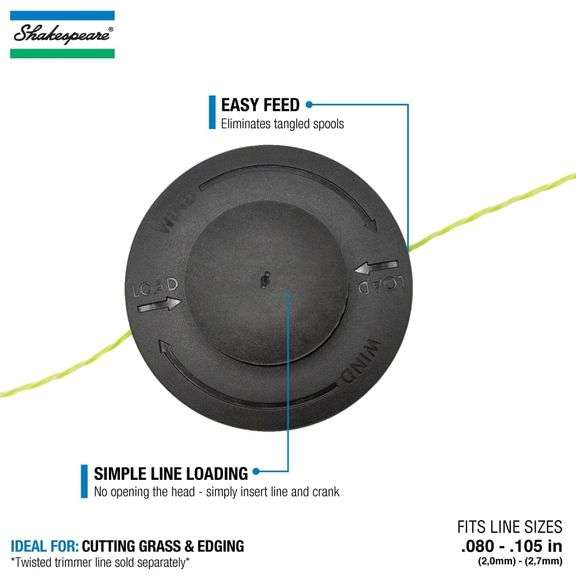 Shakespeare Universal Fit Line String Trimmer Replacement Head