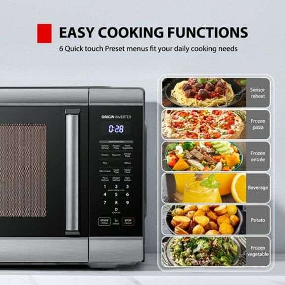Toshiba 2.2 cu. Ft. 24.4' Microwave Oven in Stainless Steel