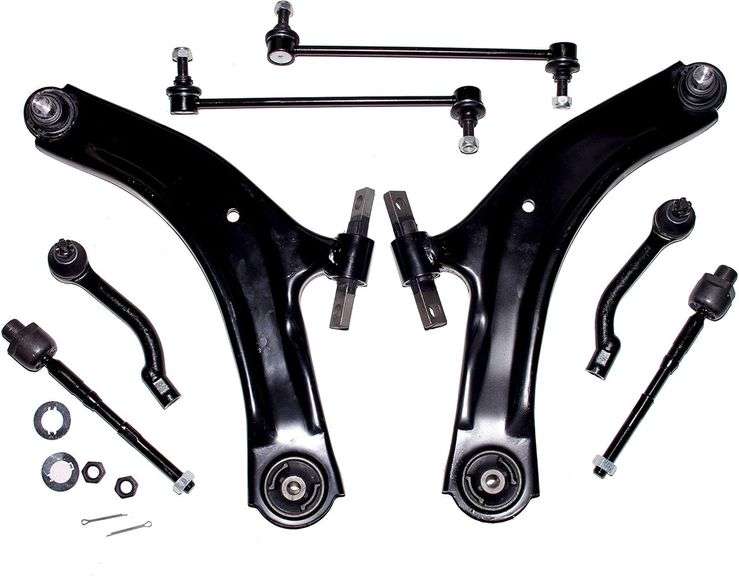 CXFDDV 8PC Fit Lower Control Arm Tie Rods For 08-13 Rouge 14-15 Rouge Select