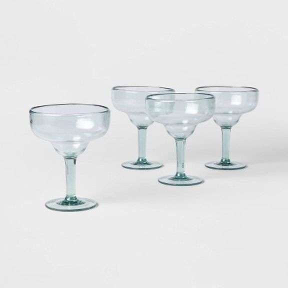 18oz 4pk Plastic Margarita Glasses - Threshold
