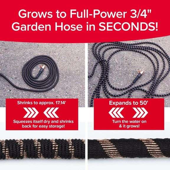 Copper Bullet 3/4 in. X 50 ft. Expandable Garden Hose with Spray Nozzle
