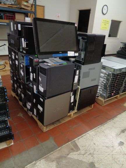 1 -PALLET OF COMPUTERS HD REMOVED