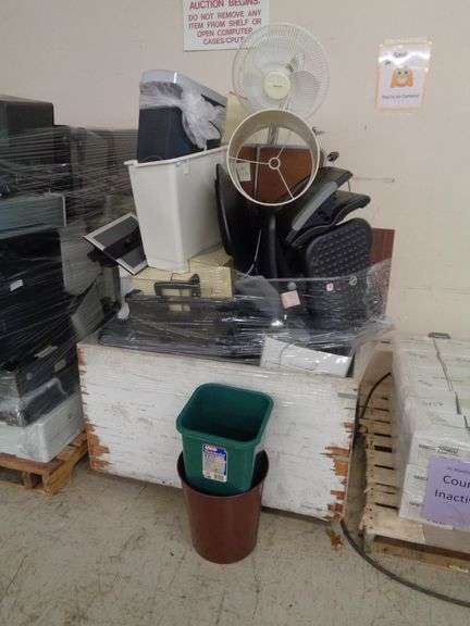 1 -LOT OF OFFICE SUPPLIES (CART NOT INCLUDED)
