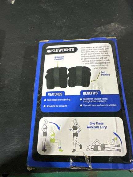 Fitness, Pro Strength 2lb Ankle Weights