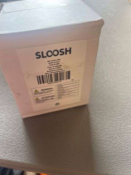SLOOSH Electric Air Pump for Inflatables, Quick-Fill Inflator Deflator with 3 Nozzles, Portable Air Mattress Pump for Beds, Pool Floats, Swimming Ring