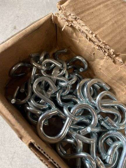 Box of S Hooks Assorted Sizes
