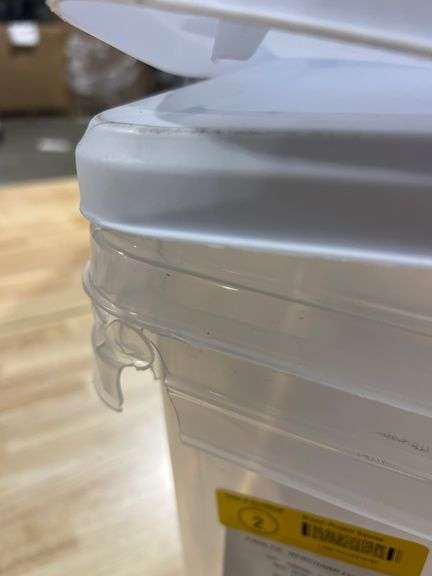 2 - Project Source X-large 25-Gallons (100-Quart) Clear, White Tote with Latching Lid