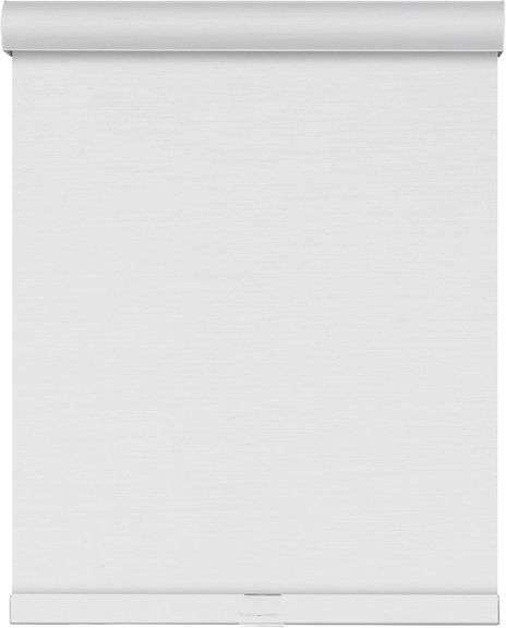 Sulugood,Blackout Roller Shades for Windows,Free-Stop Cordless Roller Blinds,Striped Jacquard Window Shades for Bedroom,Thermal Insulated Fabric White