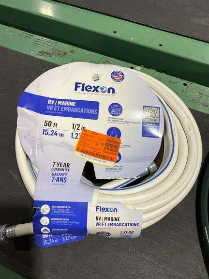 Expandable Marine Hose, UV Protection, 3/4 in x 100 ft. Hose, On/Off Valve, BONUS 10 Pattern Sprayer, AS-SEEN-ON-TV