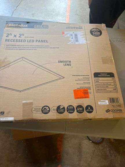 Metalux 2 ft. X 2 ft. 3416 Lumens Integrated LED Panel Light 4000K