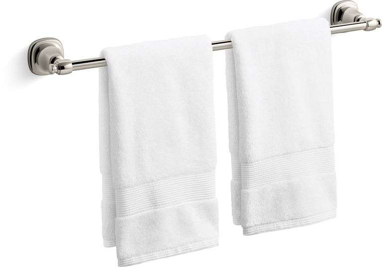 KOHLER Florez 24-in Vibrant Polished Nickel Wall Mount Single Towel Bar