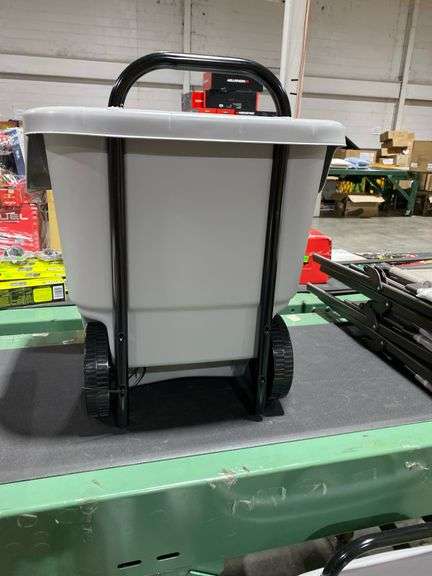 Suncast 2 cu. Ft. Portable Plastic Gray Garden Cart