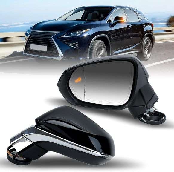 MOFOAP Left Driver Side Mirror For 2016-2022 Lexus RX350 2018-2022 RX350L RX450h RX450hL Mirrors with Blind Spot Indicator,Heated,Memory,Turn Signal I