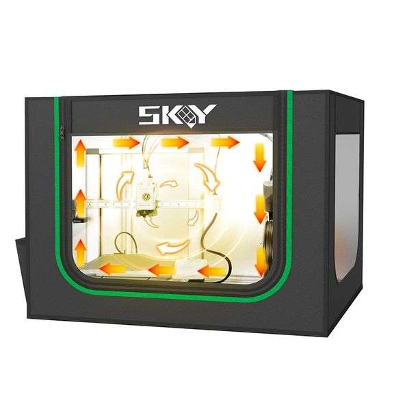 3D Printer Enclosure for Bambu Lab A1,A1 Mini with LED Light, Fireproof Dustproof Tent Constant Temperature Protective Cover,800 * 580 * 580mm