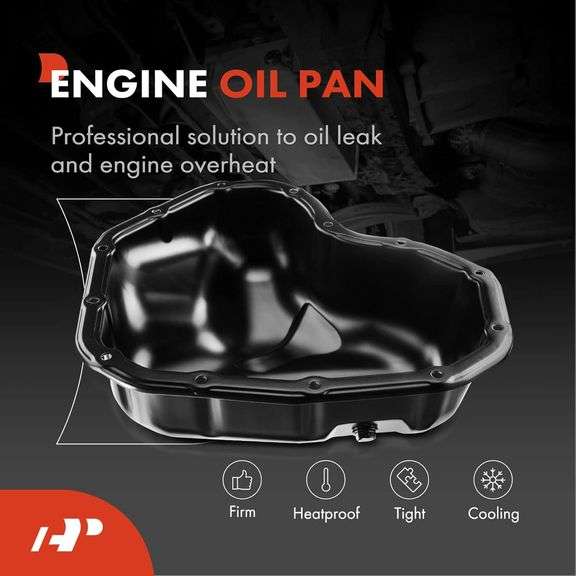 A-Premium Lower Engine Oil Pan Sump with Drain Plug Compatible with Toyota Camry 2010-2017 Highlander 2009-2019 Sienna 2011-2013 Avalon Lexus ES300h 2