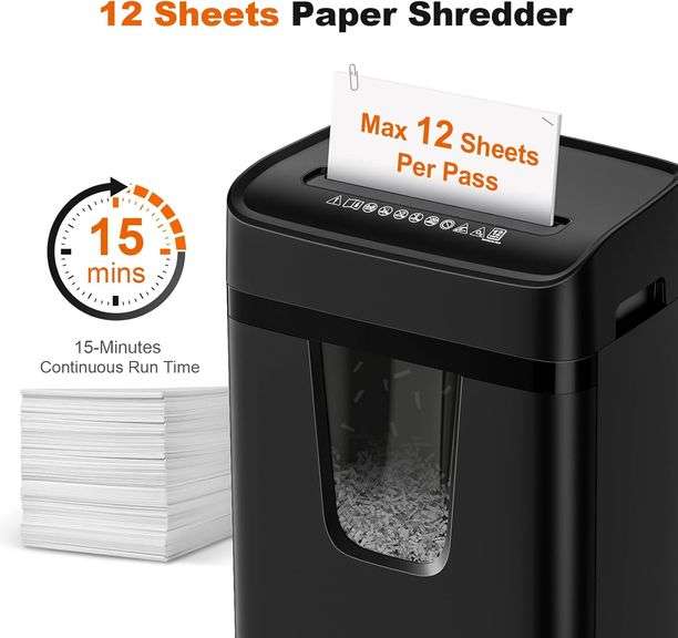 14-Sheet Paper Shredder For Home Office,Heavy Duty Cross Cut Shredder - View #7