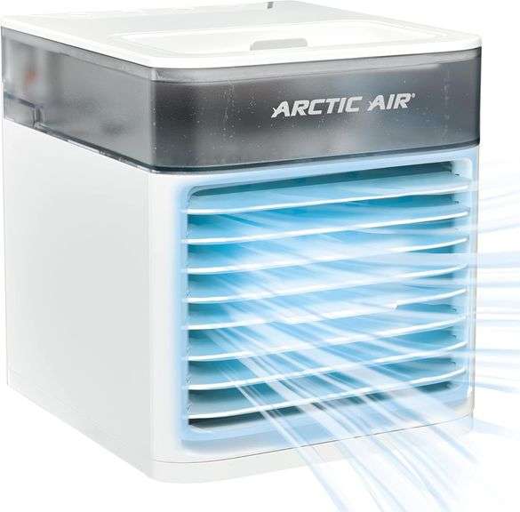 Arctic Air Pure Chill 2.0 Cooler - Quiet, Portable, Hydro-Chill for Bedroom & Office