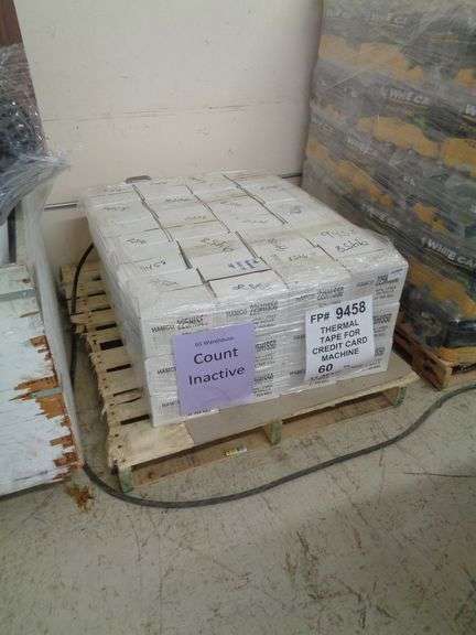 1 -PALLET OF CREDIT CARD THERMAL PAPER (60/CS)