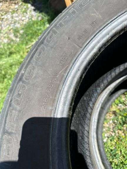 2 BF Goodrich Tires 215/65R16 - Matthews Auctioneers