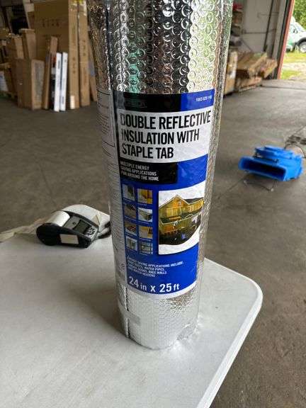24 in. X 25 ft. Double Reflective Insulation Staple Tab - Matthews ...