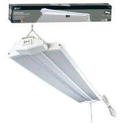 3.3 ft. 250-Watt Equivalent Integrated LED White Shop Light 10,000 Lumens Adjustable Lens 4000K Bright White