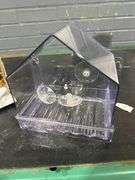 Wild Wings Clear View Plastic Window Bird Feeder 2 Cup Capacity 6.5", Clear