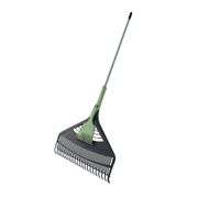 26 in. Poly Double Tine Leaf Rake with Detachable Hand Rake