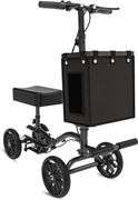 Lightweight Knee Scooter,Foldable & Adjustable Knee Scooter for Adults for Foot Surgery,Steerable Knee Walker with Detachable Basket,Includes DIY Stic
