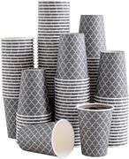 Lamosi Coffee Cups 12 oz 180 Pack, Disposable Paper Coffee Cups, Disposable Cups,12 oz Hot Cup,12oz Paper Insulated Cup for Cold Hot Drinks (No Lids)