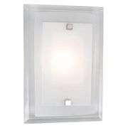 Norfolk 1-Light Polished Chrome Indoor Wall Sconce Light Fixture with Frosted Glass Shade
