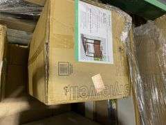 StyleWell 80 Qt. Brown Woodgrain Cooler with Black