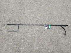 Torenia 64 in. Black Steel Shepherd Hook