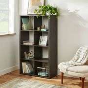 8 Cube Organizer Black - Brightroom : Versatile Shelving Unit, Wood Laminate, 30lbs Capacity per Shelf