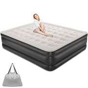 18 inch King Size Air Mattress with Built-in-Pump, Black