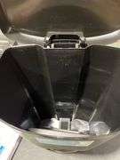 MOXIE 13- Gallons Black Plastic Touchless Kitchen Trash Can with Lid Indoor