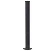 Deckorators 3-in x 3-in x 3-1/4-ft Matte black Aluminum Deck Post