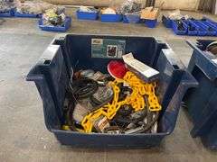 Large Bin of Trailer Parts