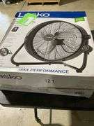 Lasko 20" High Velocity Floor Fan, Wall Mount Option and Remote, 22" H, Black, H20685, New