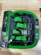 10 ft. Green Cambuckle Tie Down Straps with 300 lb. Safe Work Load - 4 pack