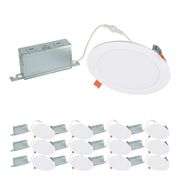 HLBSL 6 in. Canless Integrated LED, 600 Lumens, 5CCT, White (12-Pack)